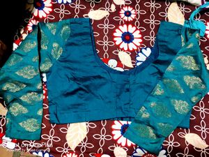 Teal Blouse party wear size issue