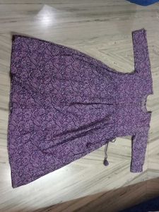 Printed Purple Dress