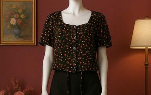 Floral Print Crop Top