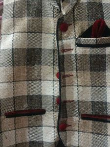 Boys&#39; Checkered Waistcoat