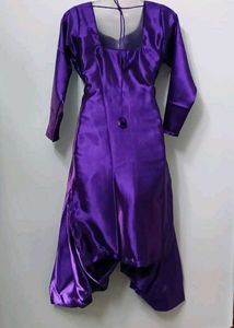 Pruple Satin Suit Salwar
