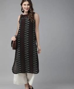 Sleeveless Black Kurta🖤