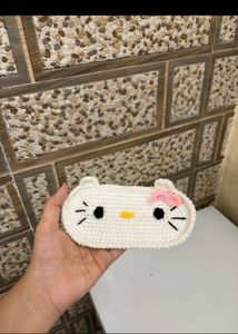 Hello Kitty Glasses Case crochet - Handmade