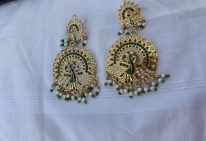 Peacock Drop Earrings