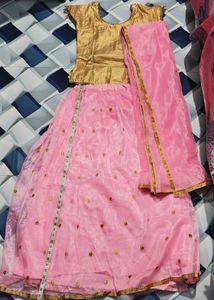 Pink &amp; Gold Indian Outfit