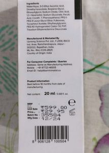 Minimalist Vitamin C Face Serum
