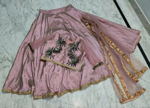 Mauve Lehnga Set 3 Piece