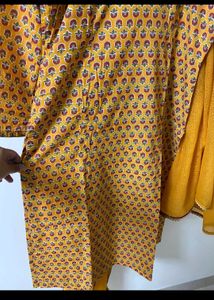 Handblock Print Kurta Set