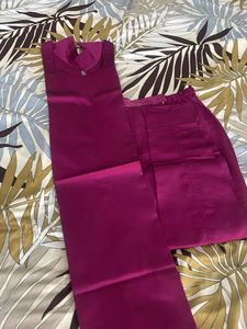 Magenta Kurta Set
