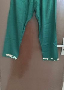 New Unused Cotton Blend Resham Work Suit