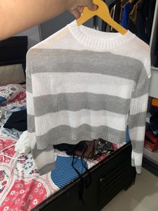 Striped Knit Sweater