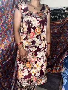 Floral Print pure crepe salwar suit