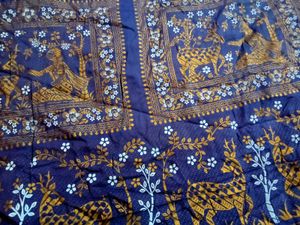 Vintage Batik Print Saree
