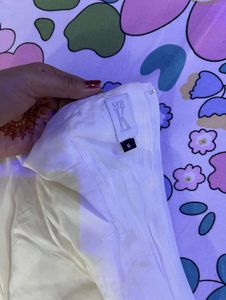 White corset top