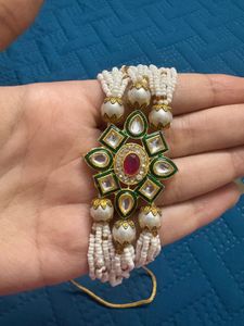 Pearl &amp; kundan choker