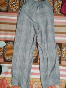 Grey Check Pants