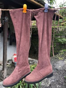 Brown Thigh High Boots