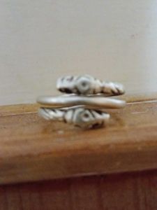 Vintage Silver Snake Wrap Ring