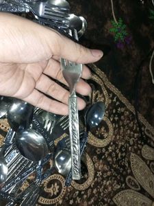 (New) Silverware Set (Pack Of 24)