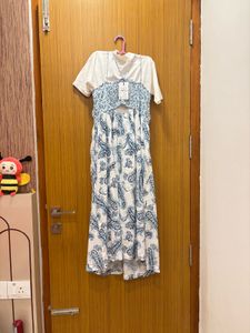 🆕 “Bombay Paisley” Blue Prints Cotton Gown Set