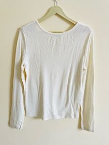 Minimalist White Long Sleeve Tee