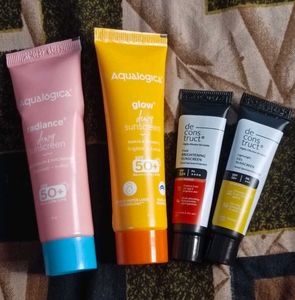 Sunscreen Bundle (Pack Of 4) Deconstruct & Aqualog