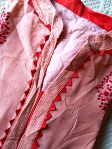 Pink Embroidered Kurti