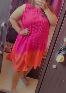 Ombre Pleated Dress