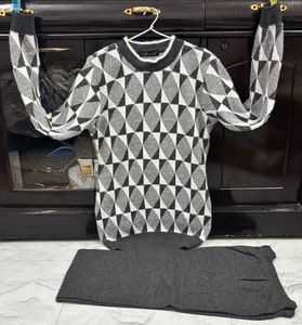 Patterned Knit Sweater
