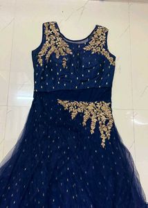 Heavy Quality Elegant Navy Blue Gown