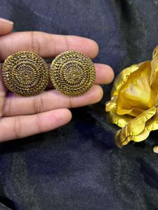 2 Set of Gold Plated Anti Tarnish Earrings