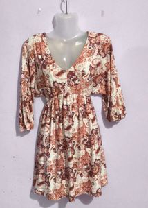 Patterned Mini Dress