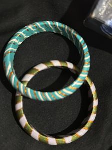 Lac Bangles 2 Striped Bangle