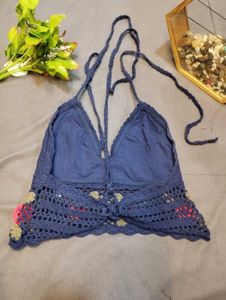 Crochet Floral Halter Top🌸