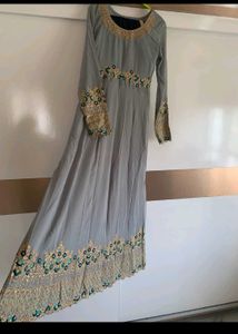 Grey Anarkali Frocks