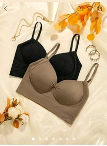 Comfortable Black And Skin Tone Everyday Bra Free