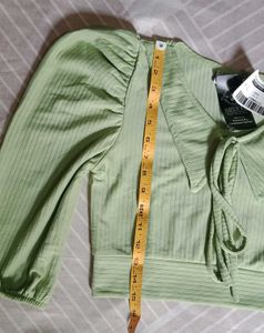 Cute Green Crop Top