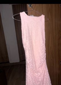 Pink Lace Mini Dress