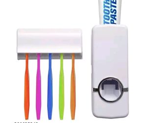 Tootpaste Dispenser And Tootbrush Holder