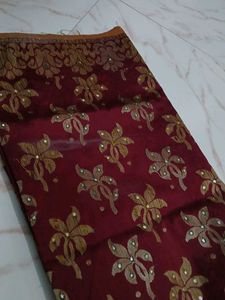 Maroon Saree