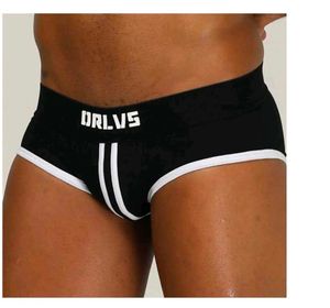 ORLVS Men&#39;s Briefs - Black w/ White Trim