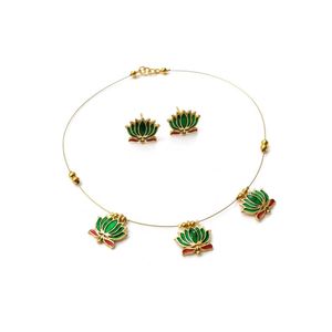 Lotus Necklace Set