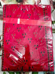 Readymade Red Printed Kurta Set