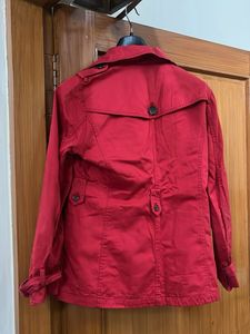 Red Trench Coat for christmas and winter