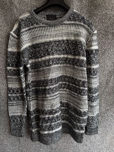 Patterned Knit Sweater