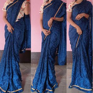 Elegant Blue Saree