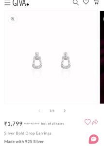 Silver Giva Earrings