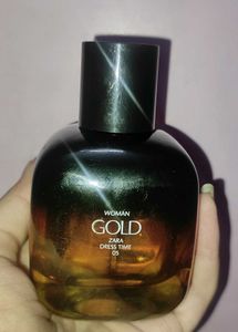 Zara Perfume Women Gold Dress Time