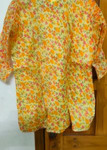 Kota Doria Short Kurta (Size 44)