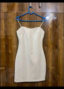 Apricot Elegant Bodycon Mini Dress